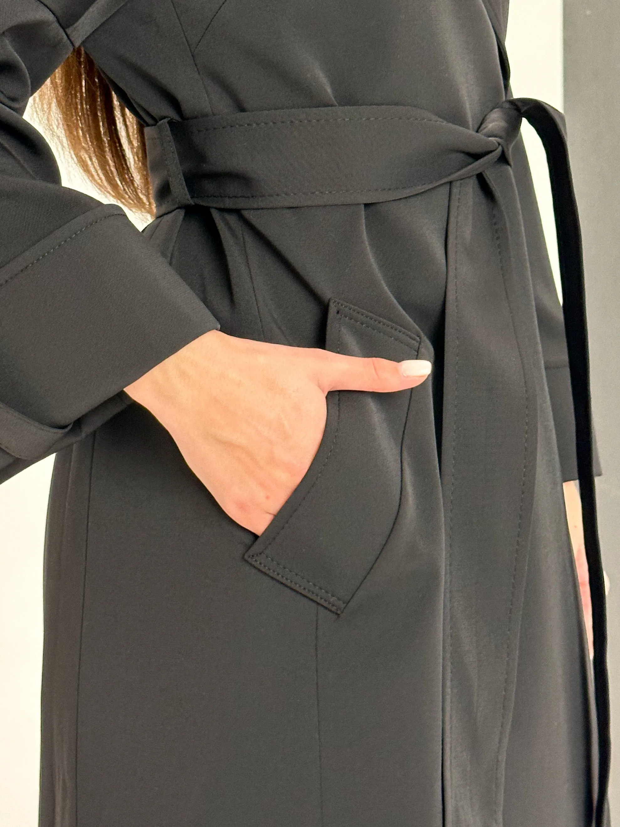Aire Trench Coat in Black