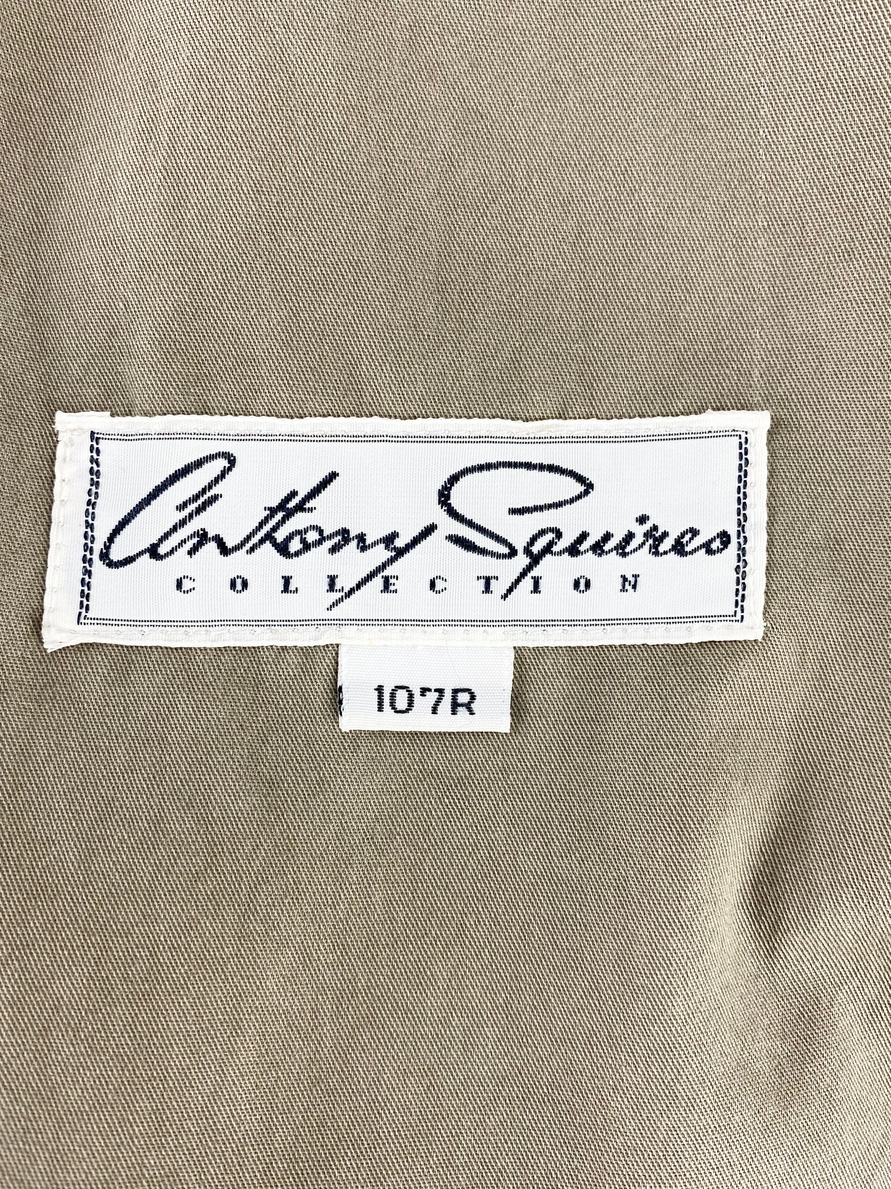 Anthony Squires Beige Belted Trench Coat - M