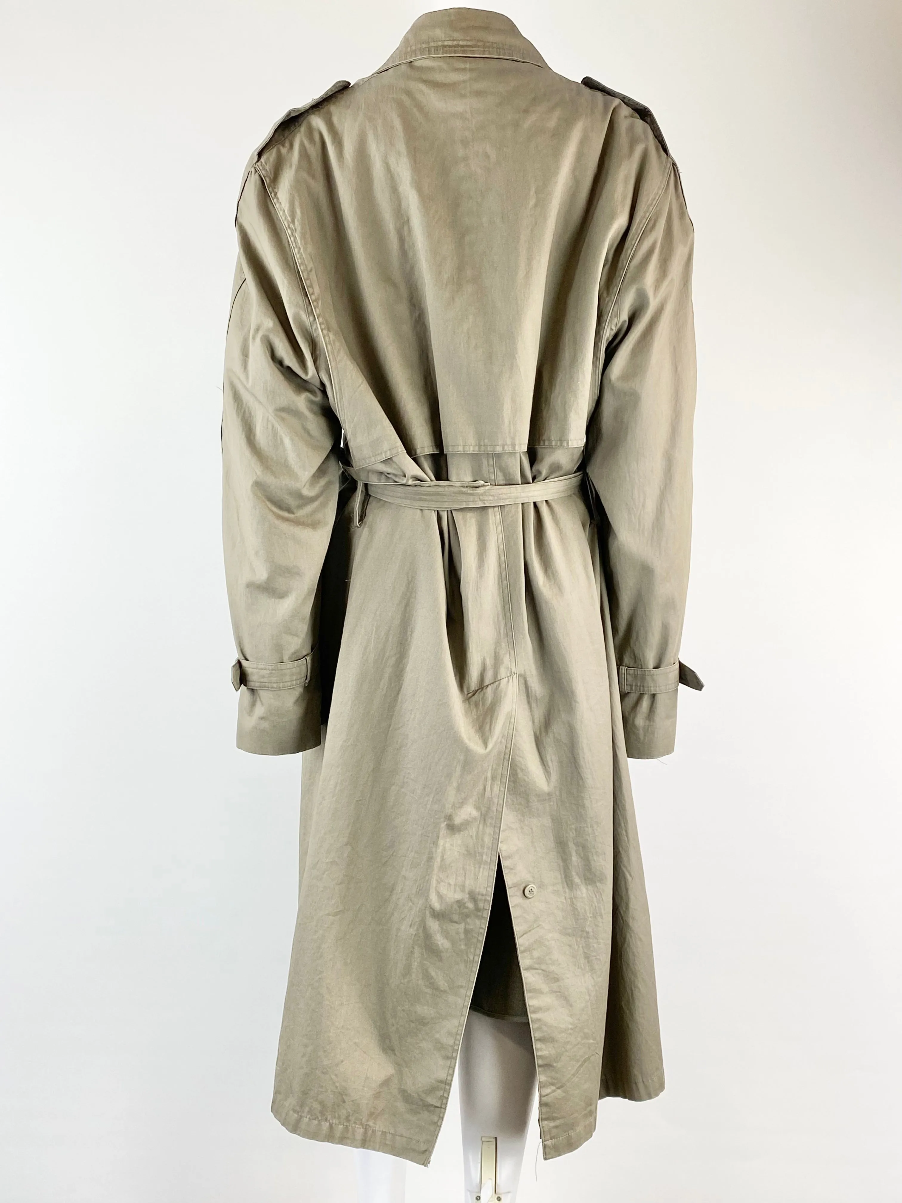 Anthony Squires Beige Belted Trench Coat - M