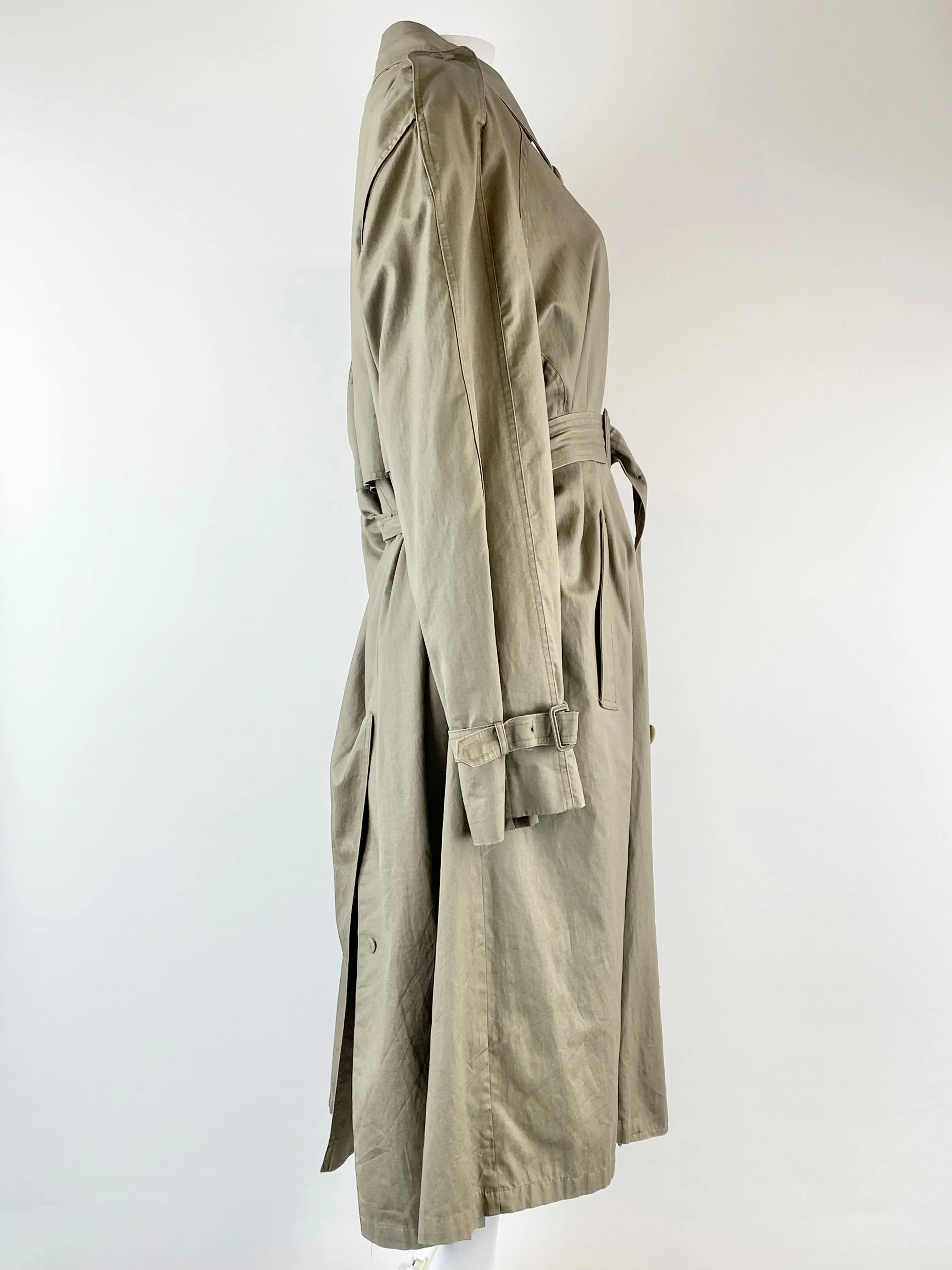 Anthony Squires Beige Belted Trench Coat - M