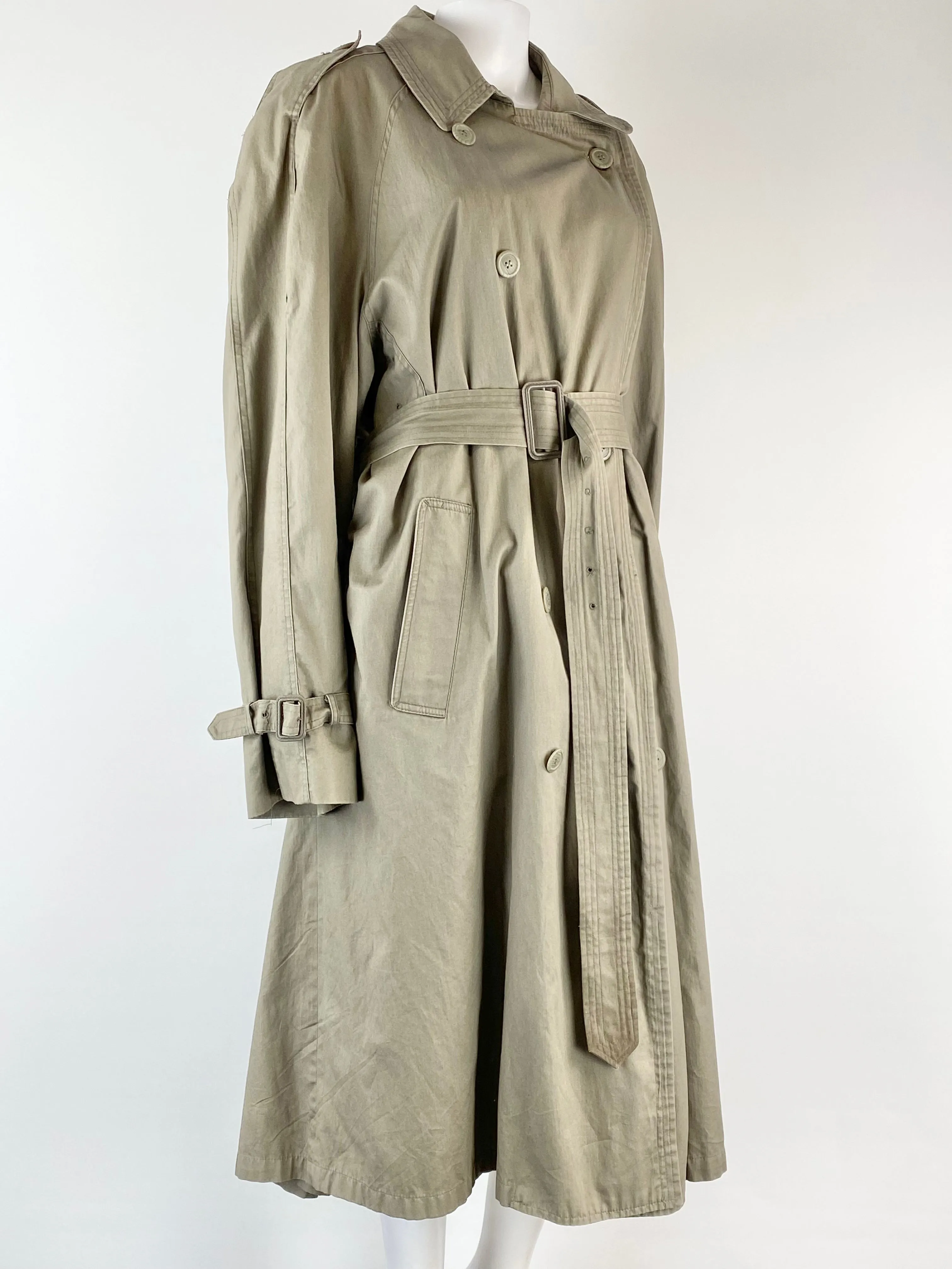 Anthony Squires Beige Belted Trench Coat - M