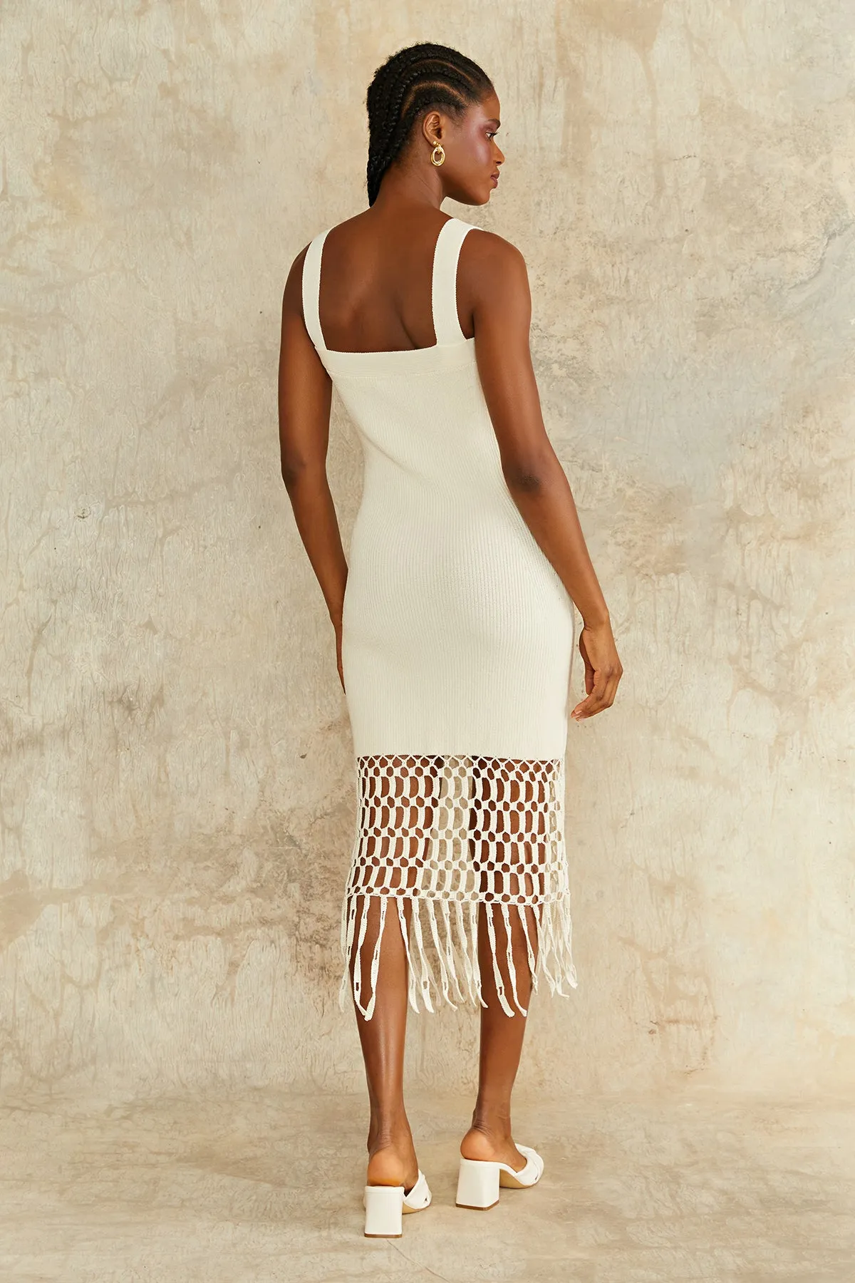 Archie Fringe Crochet Midi