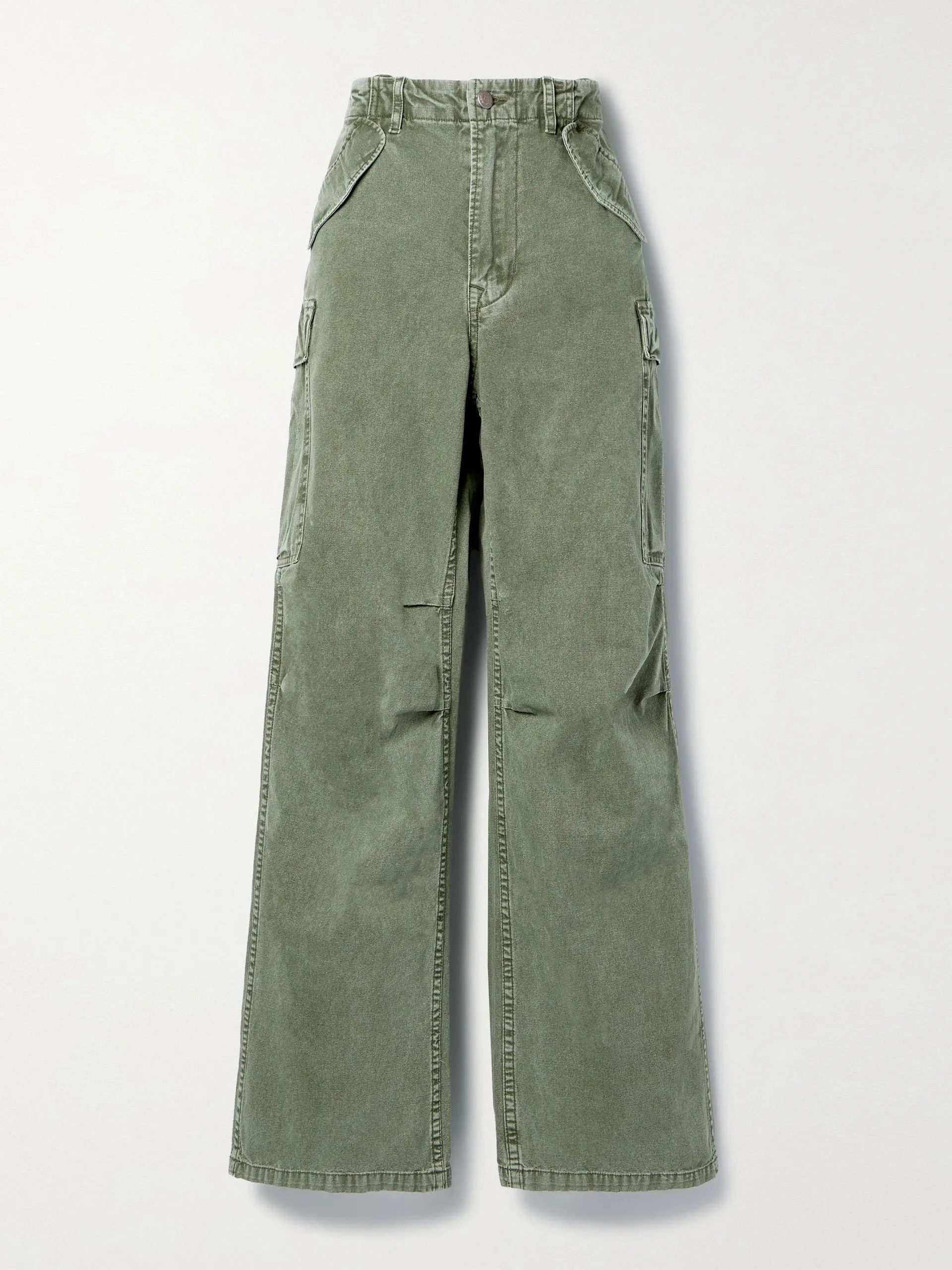 Army green cargo trousers