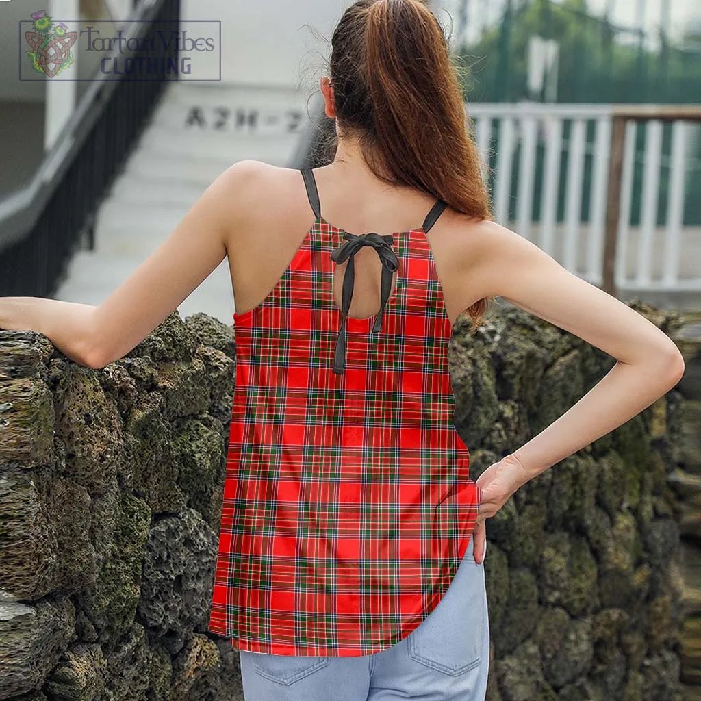 Binning Tartan Loose Halter Neck Camisole