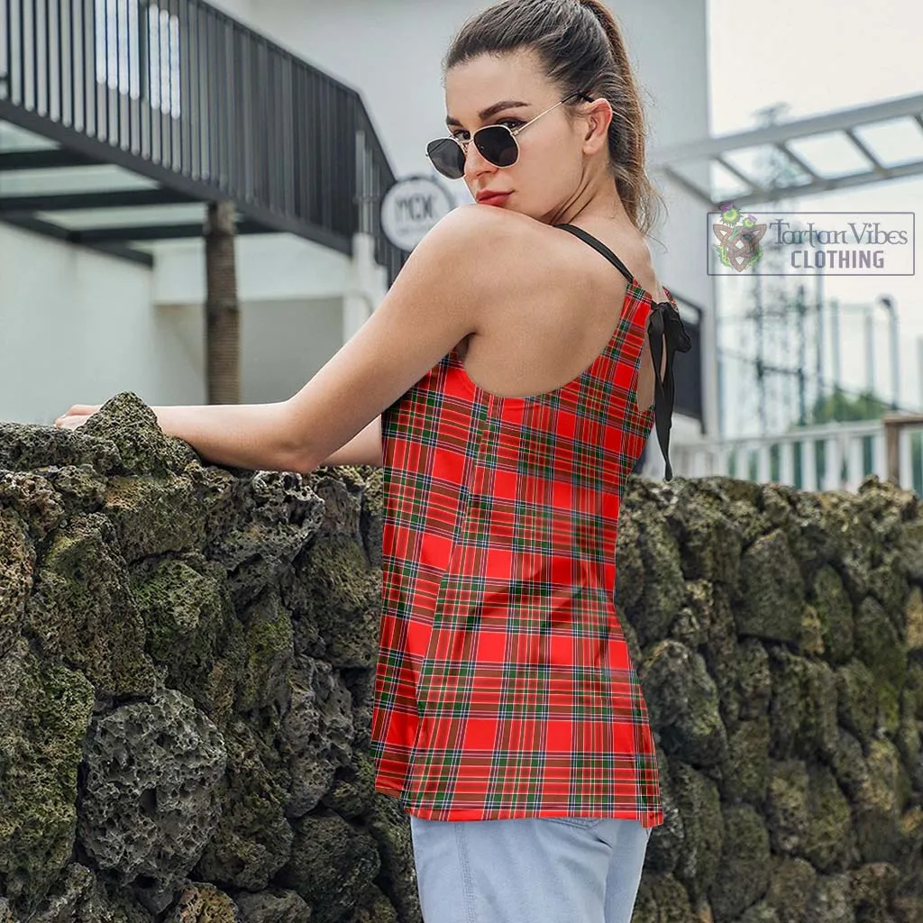 Binning Tartan Loose Halter Neck Camisole