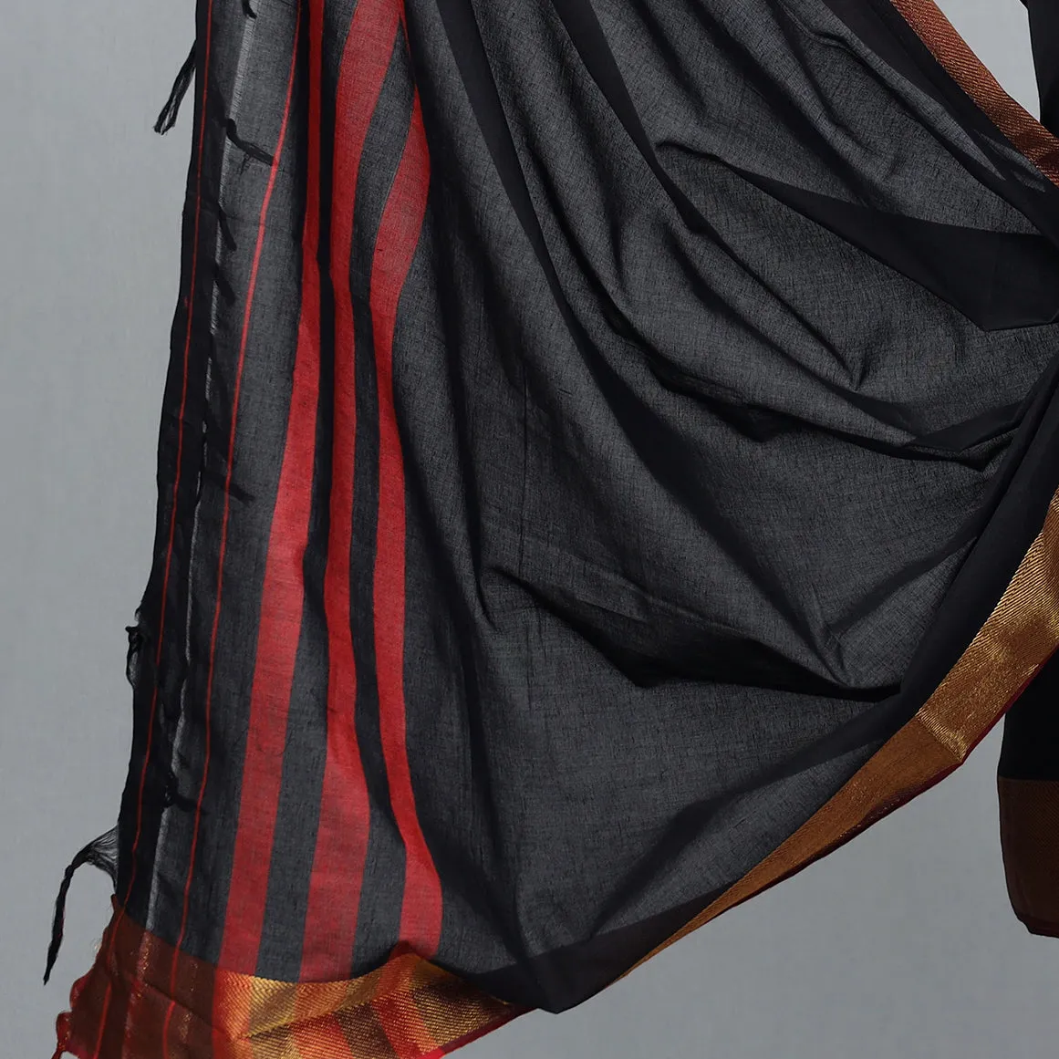 Black - 3pc Dharwad Cotton Suit Material Set 09