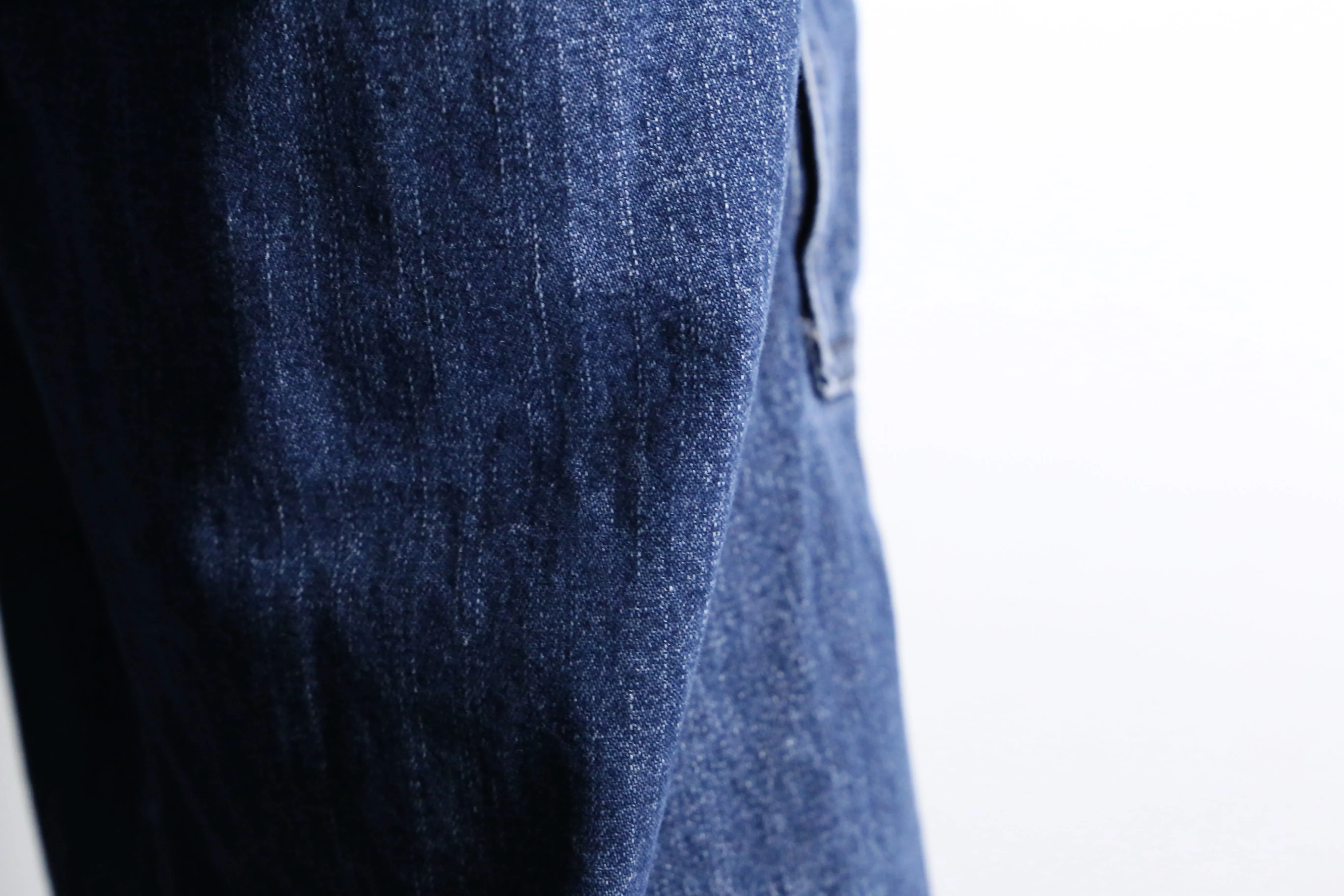 blue wide denim cargo pants