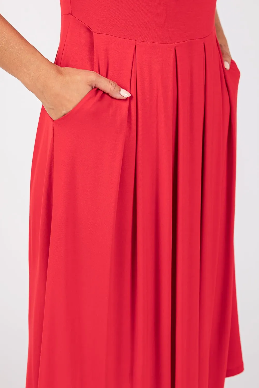 Charlee Long Sleeve A-line Knit Dress with Pockets