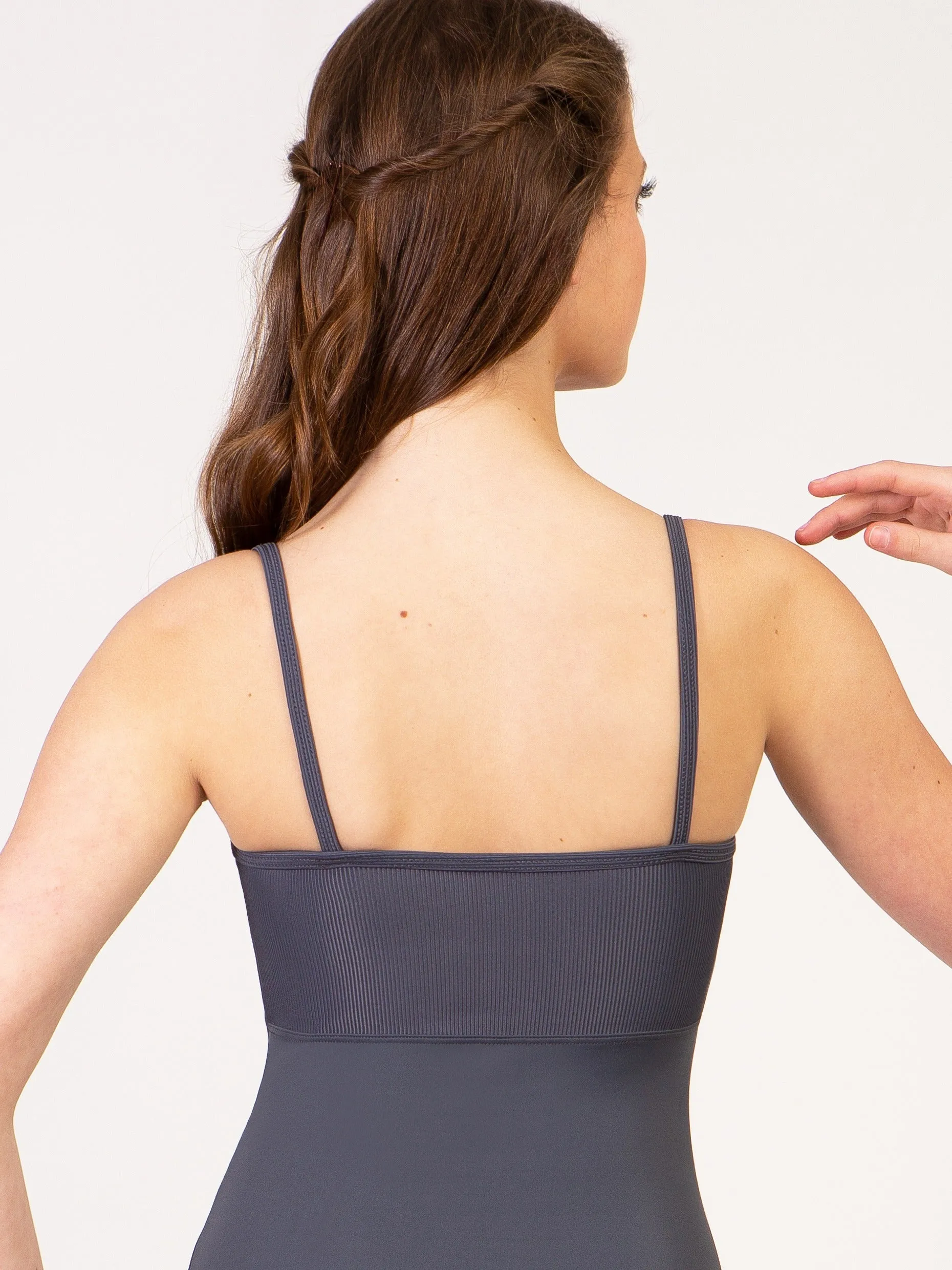 Contour Zip Front Camisole Leotard