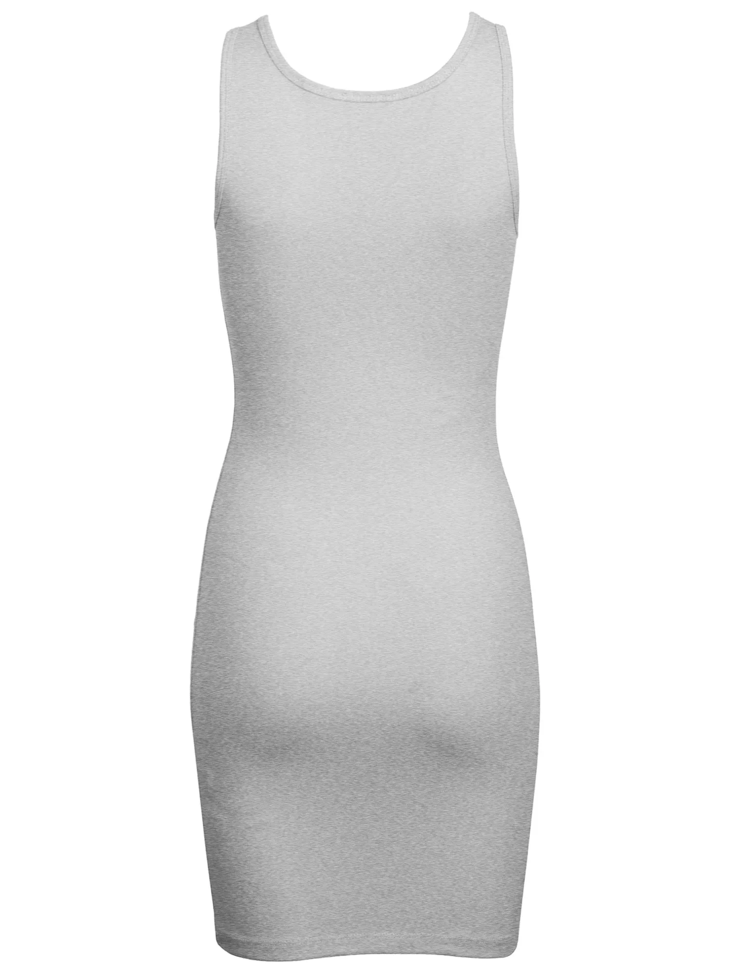 Copy of KOGMO Womens Solid Basic Sleeveless Scoop Neck Bodycon Premium Cotton Dress (S-XL)