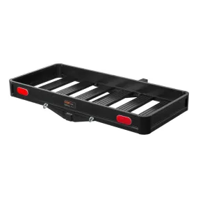 Curt 49" X 22" Black Aluminum Basket Cargo Carrier 500lbs | 2" Shank