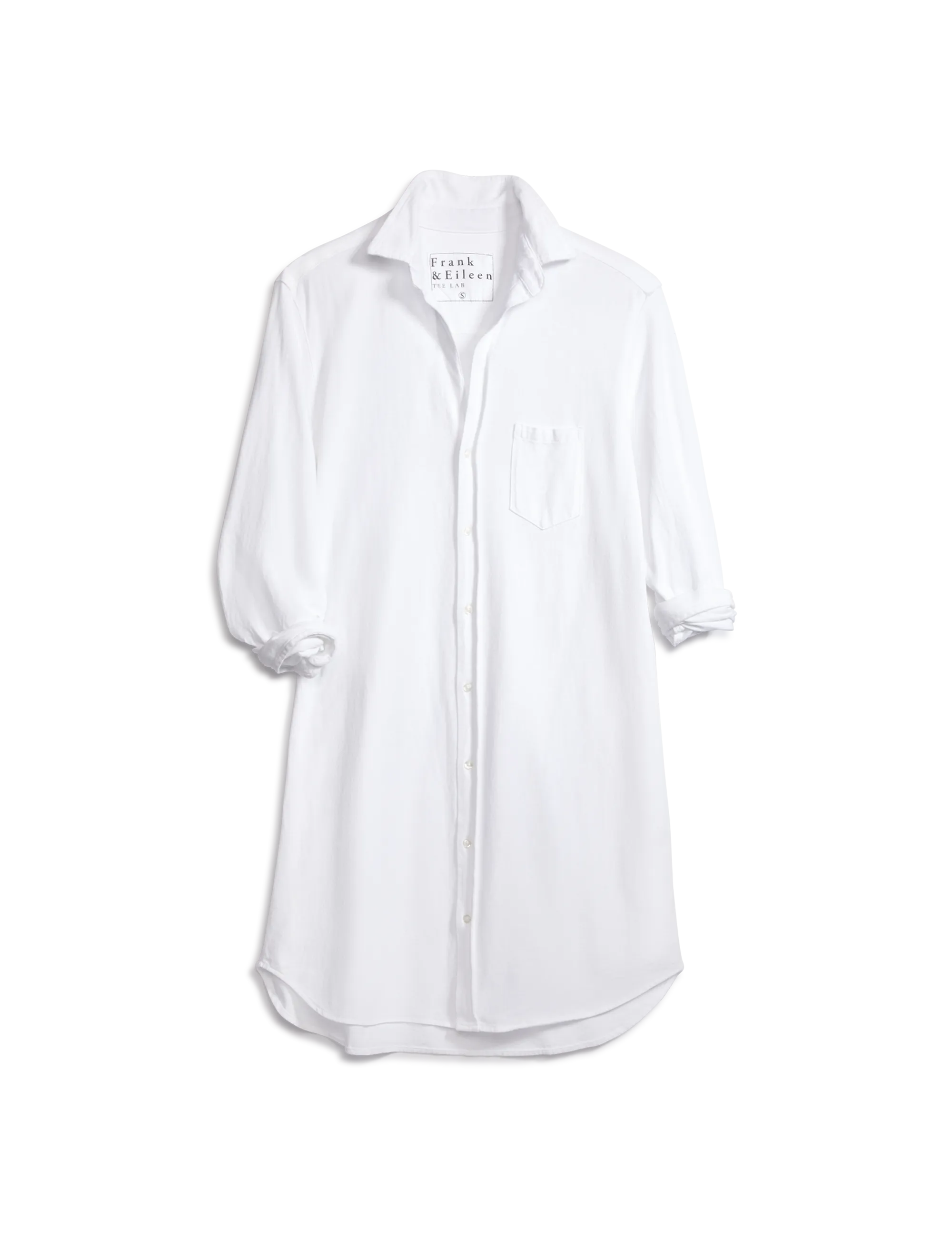 Frank & Eileen - Mary Knit Button Up Dress in White
