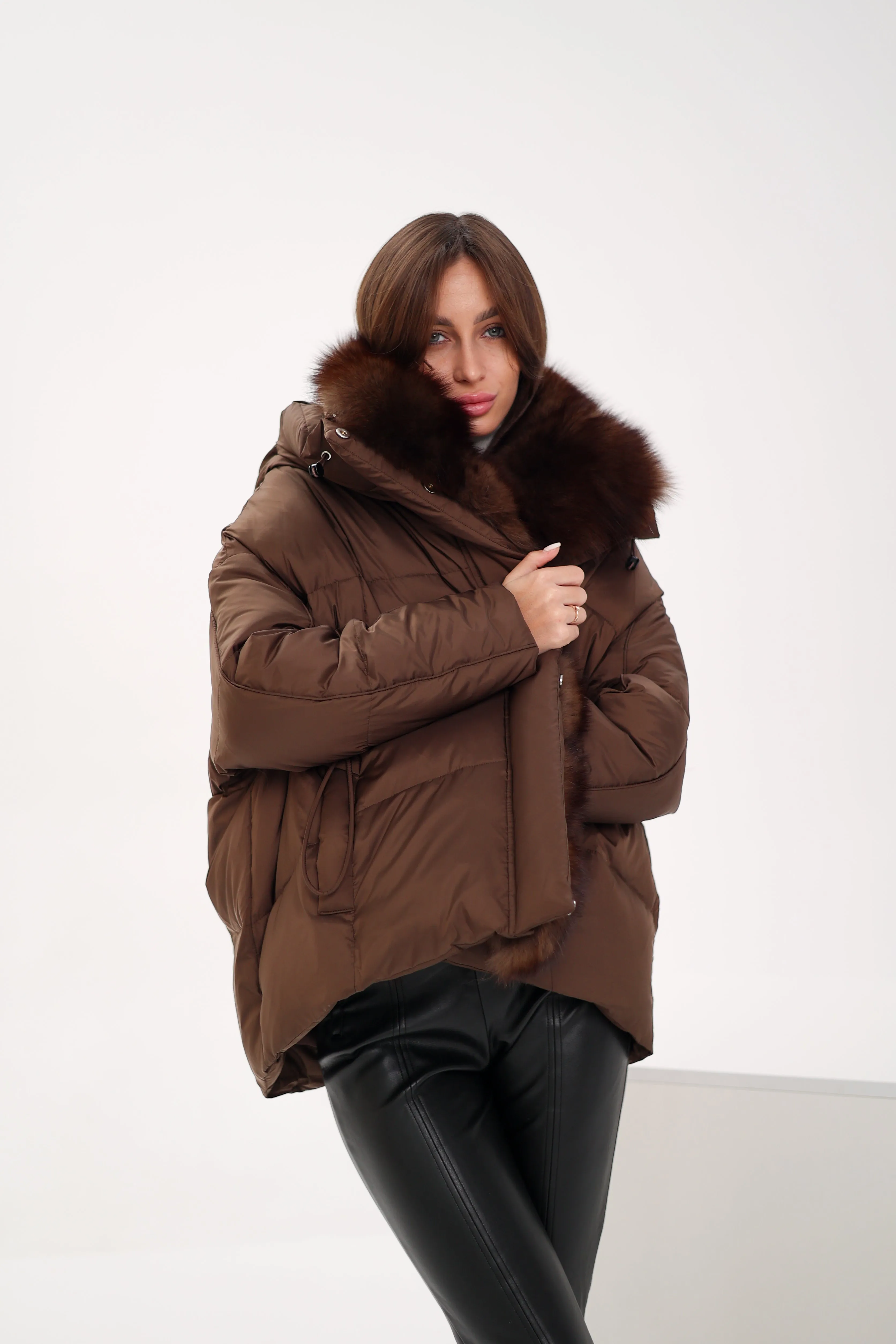 Genuine Polar Fox Down Fill Parka