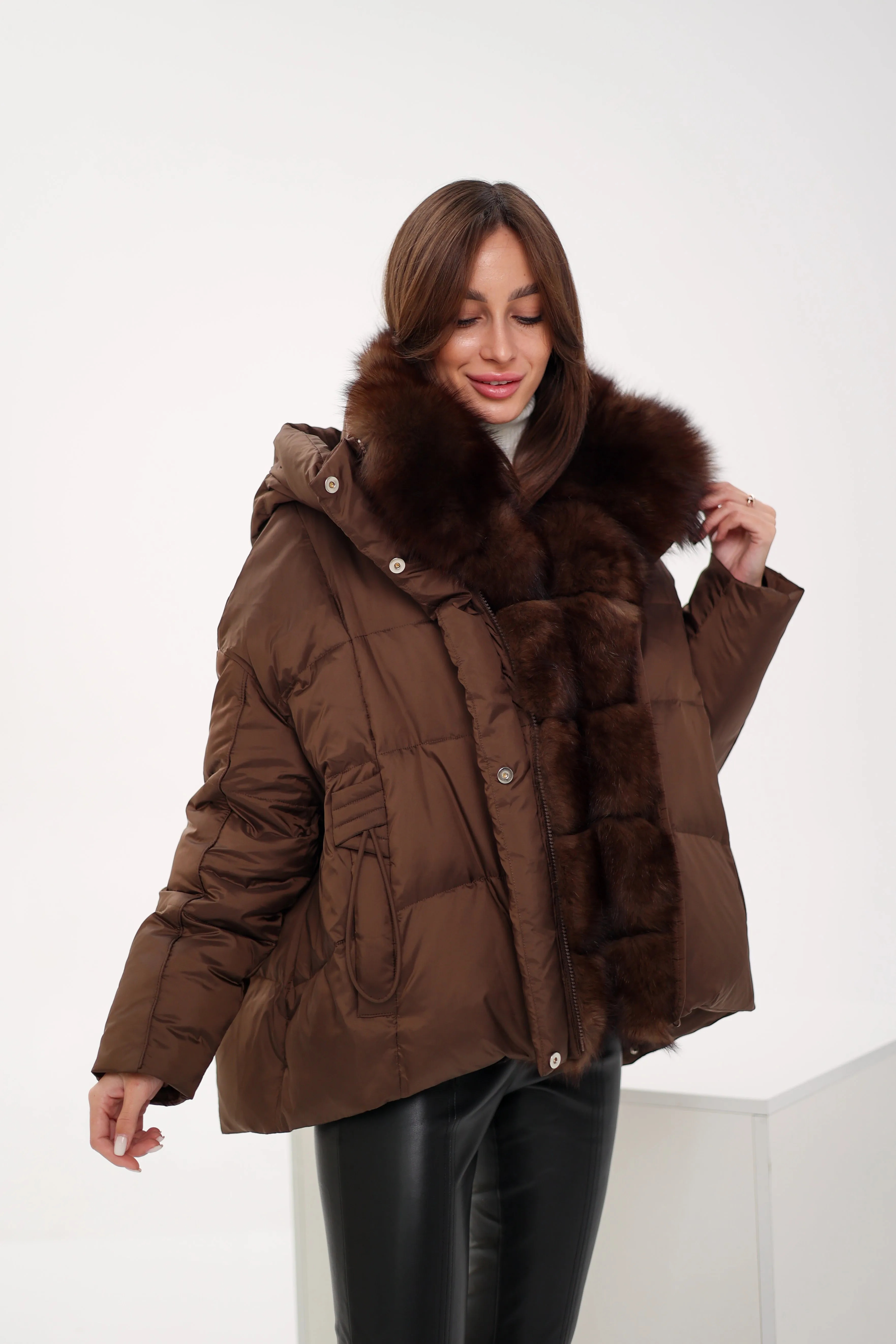 Genuine Polar Fox Down Fill Parka