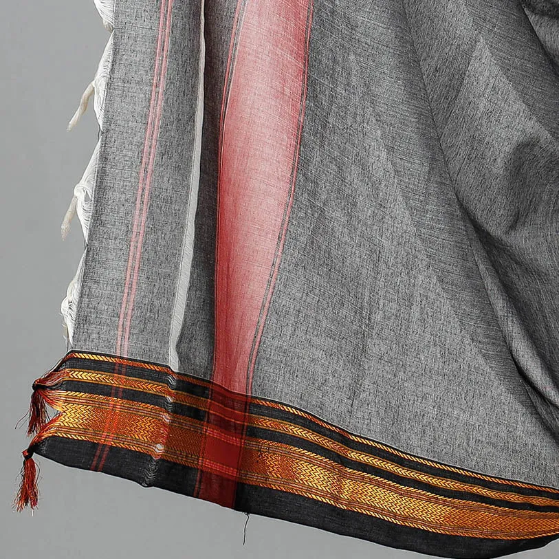 Grey - 3pc Dharwad Cotton Suit Material Set 02
