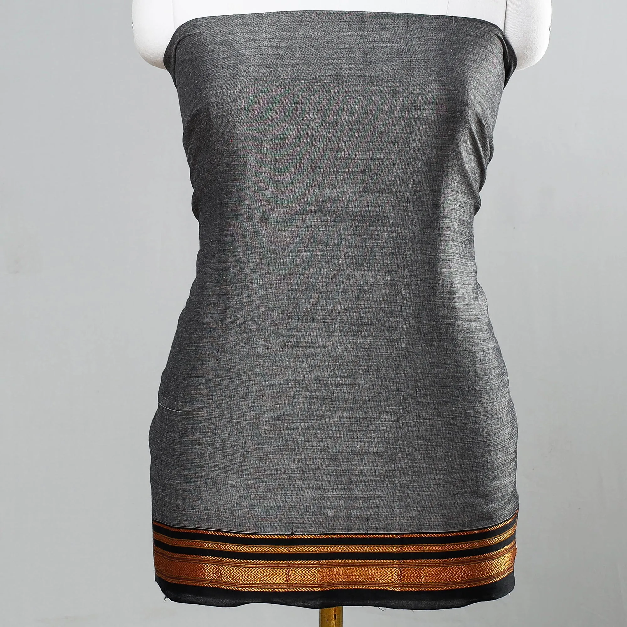 Grey - 3pc Dharwad Cotton Suit Material Set 02