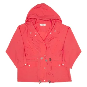 INNOVATION SPORT Petite Fit Lightweight Womens Parka Jacket Red Hooded S