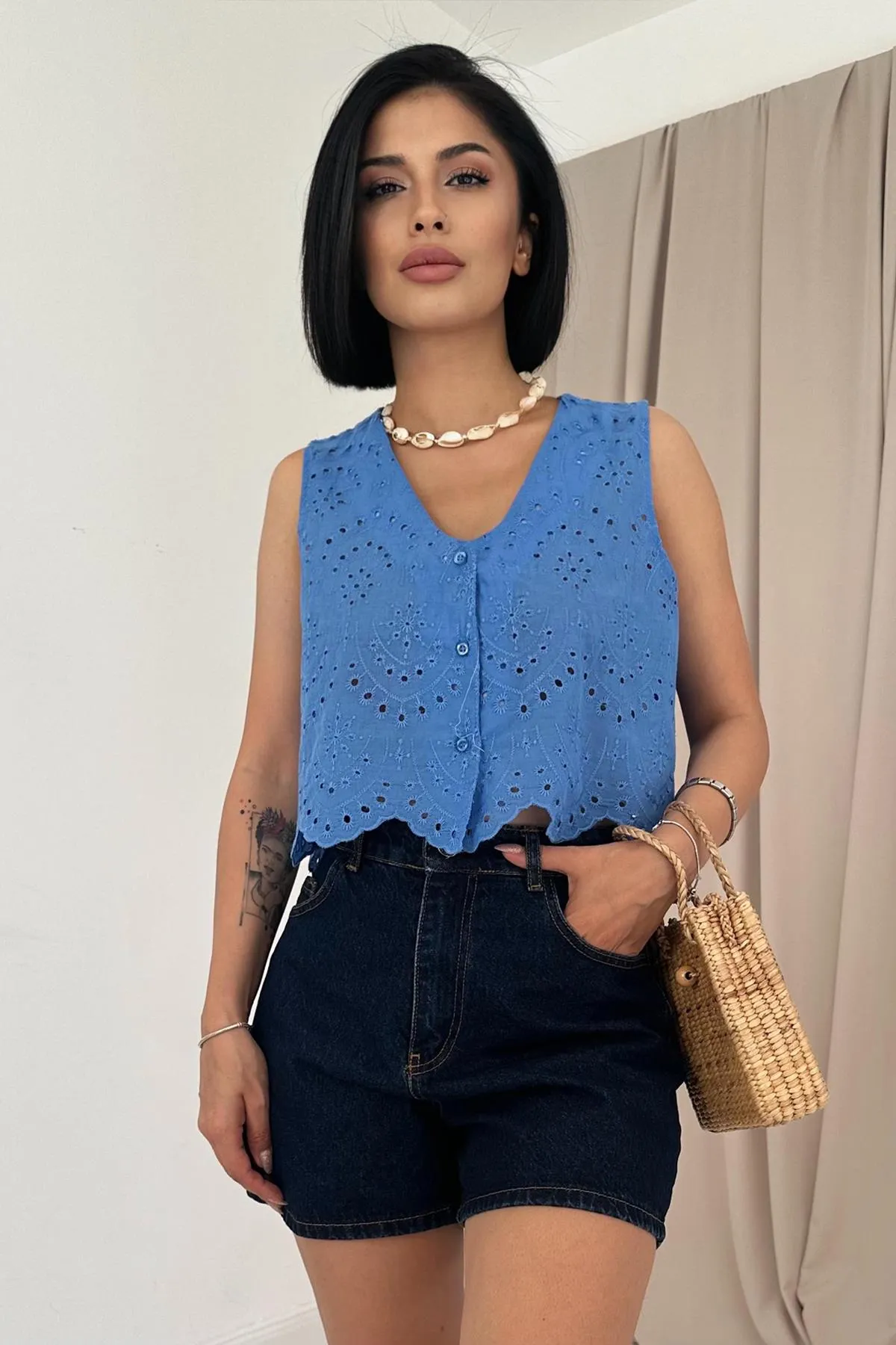 Iris Button Up Top