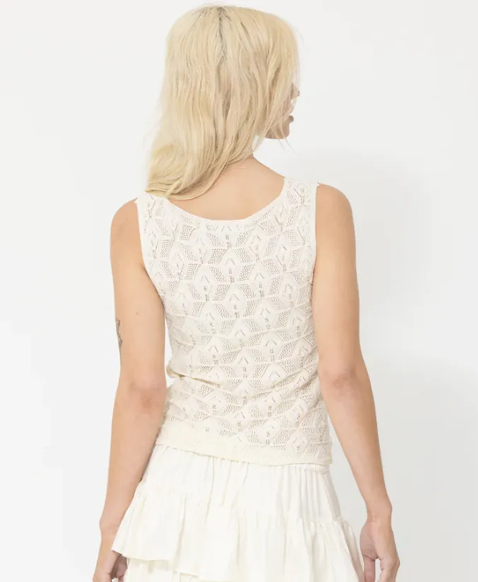 Joey The Label Pointelle Shell Top