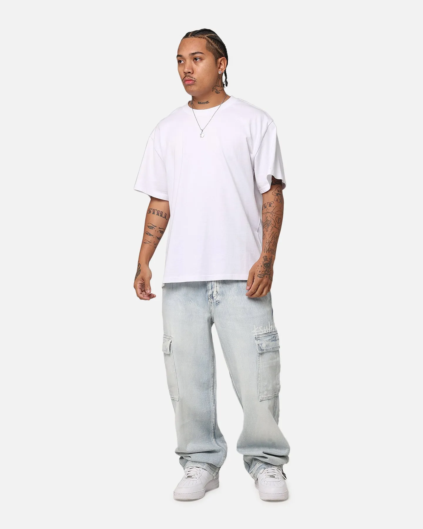 Ksubi Riot Cargo Pant Blue Ice Denim