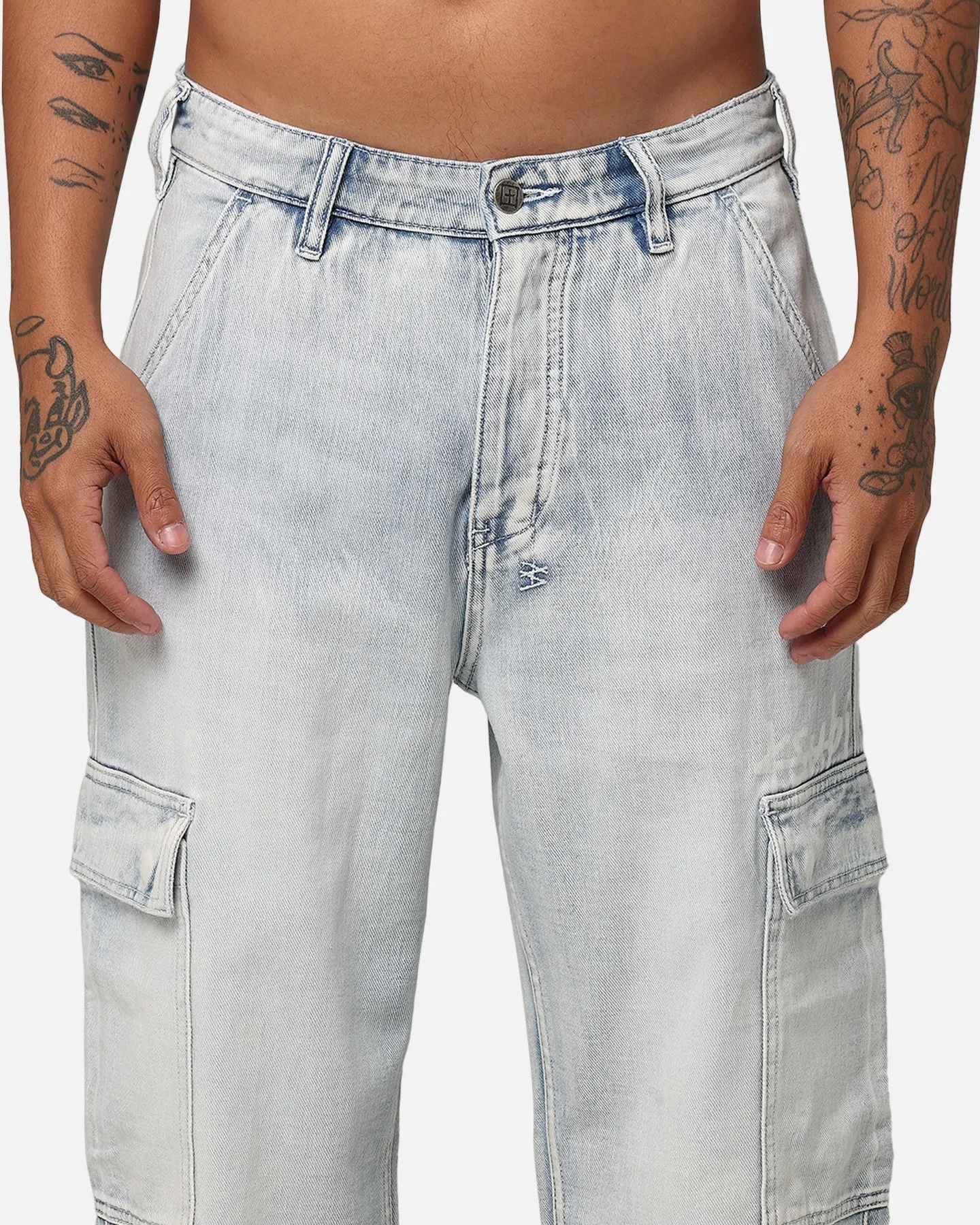 Ksubi Riot Cargo Pant Blue Ice Denim