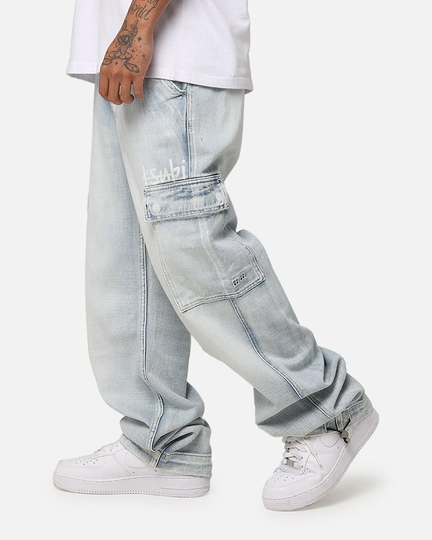 Ksubi Riot Cargo Pant Blue Ice Denim