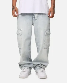 Ksubi Riot Cargo Pant Blue Ice Denim