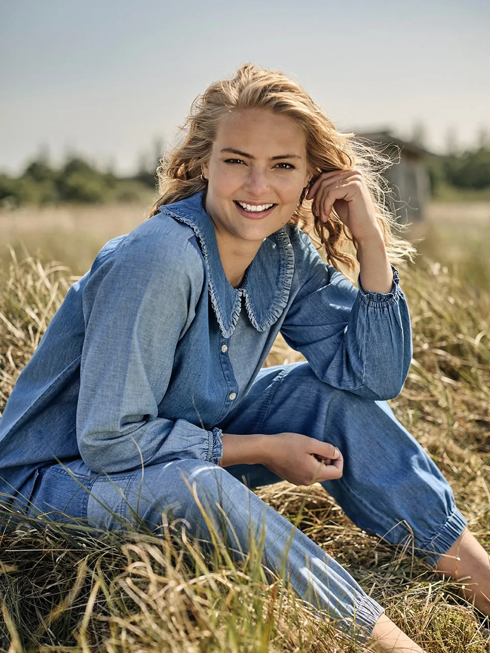 LUCY CARGO PANTS - Denim