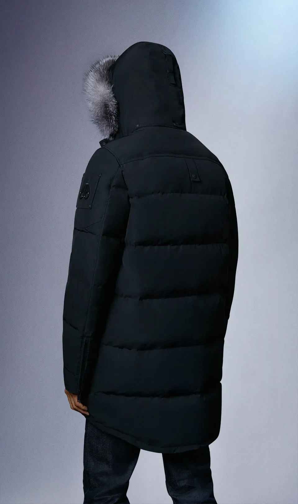 Moose Knuckles Men's Big Ridge Parka Black w/frost Fox