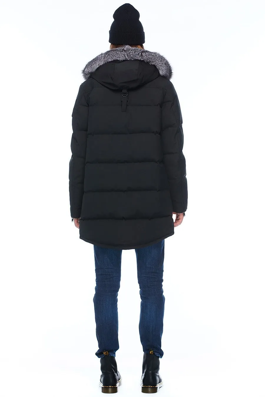 Moose Knuckles Men's Big Ridge Parka Black w/frost Fox
