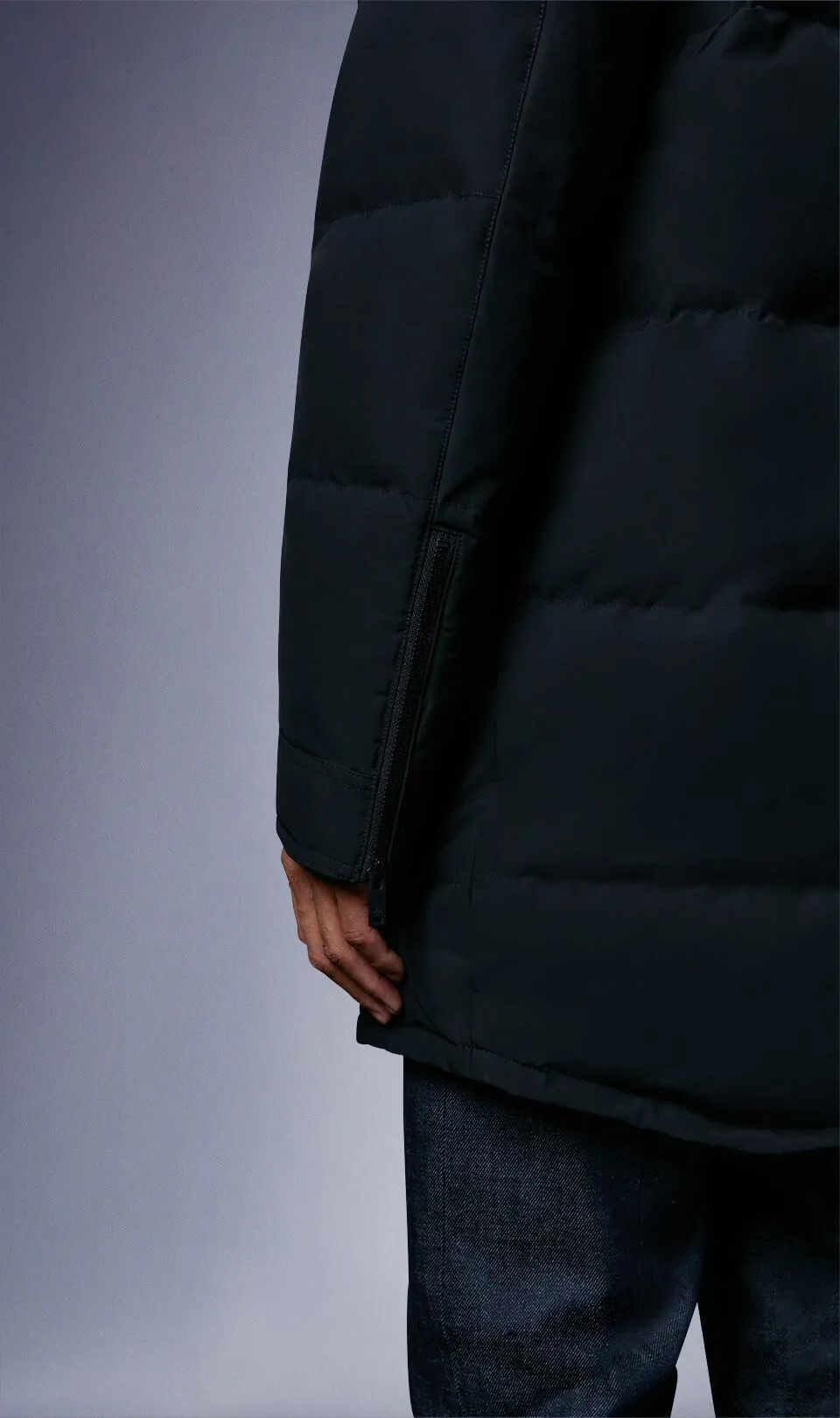 Moose Knuckles Men's Big Ridge Parka Black w/frost Fox