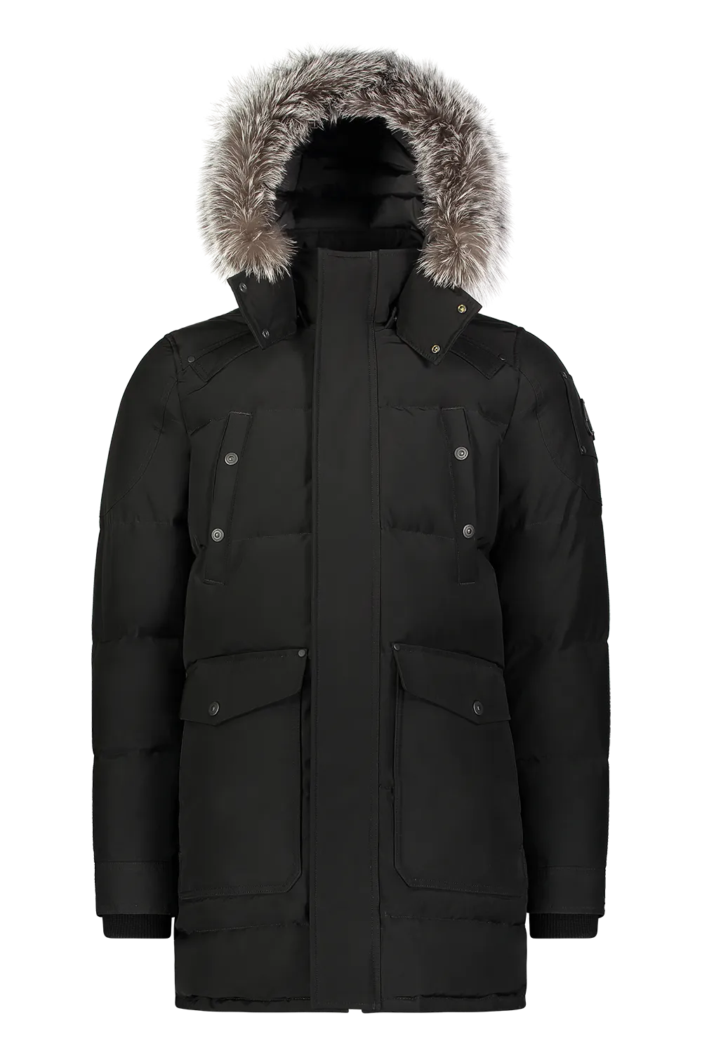 Moose Knuckles Men's Big Ridge Parka Black w/frost Fox