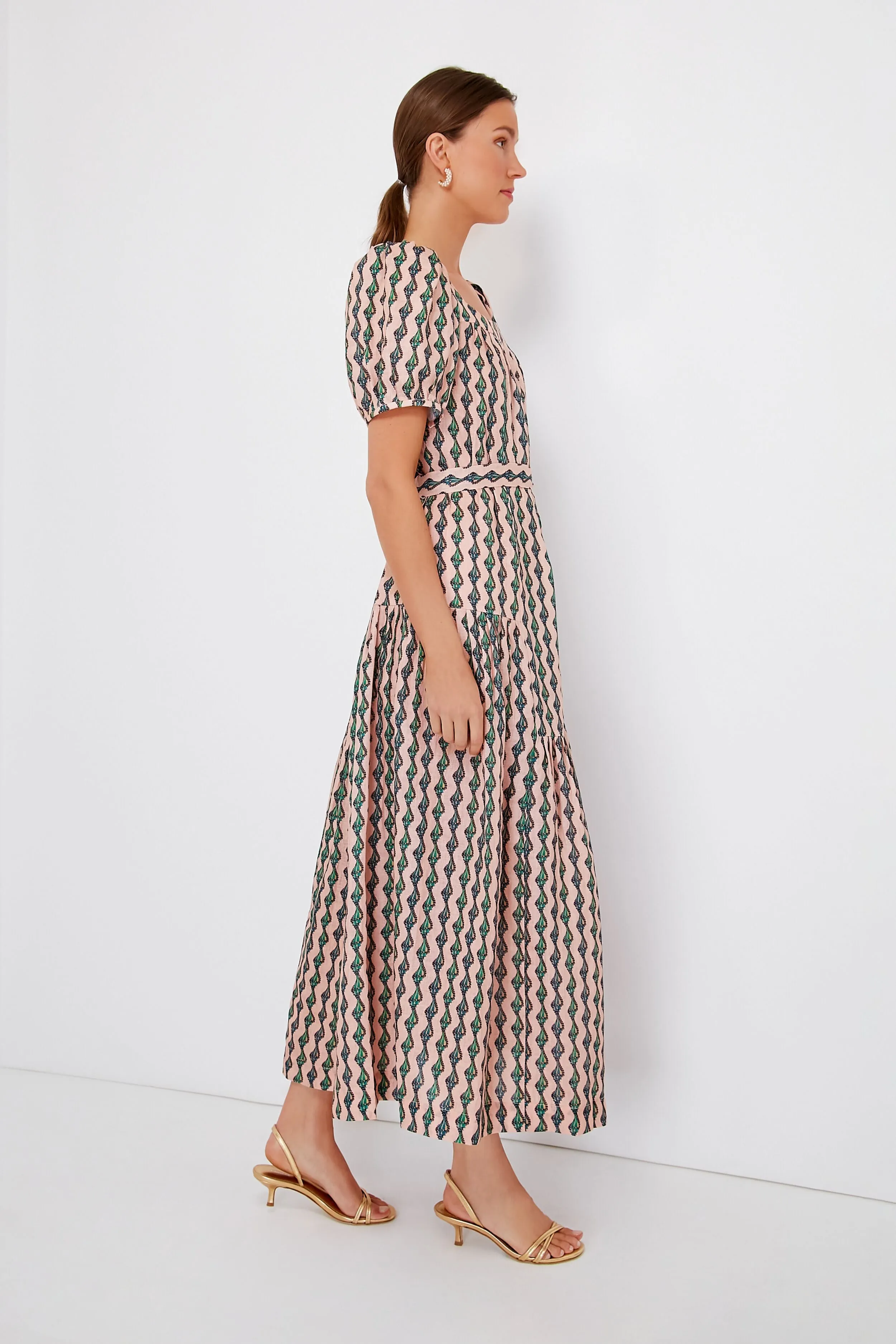 Ocean Stripe Yashi Maxi Dress