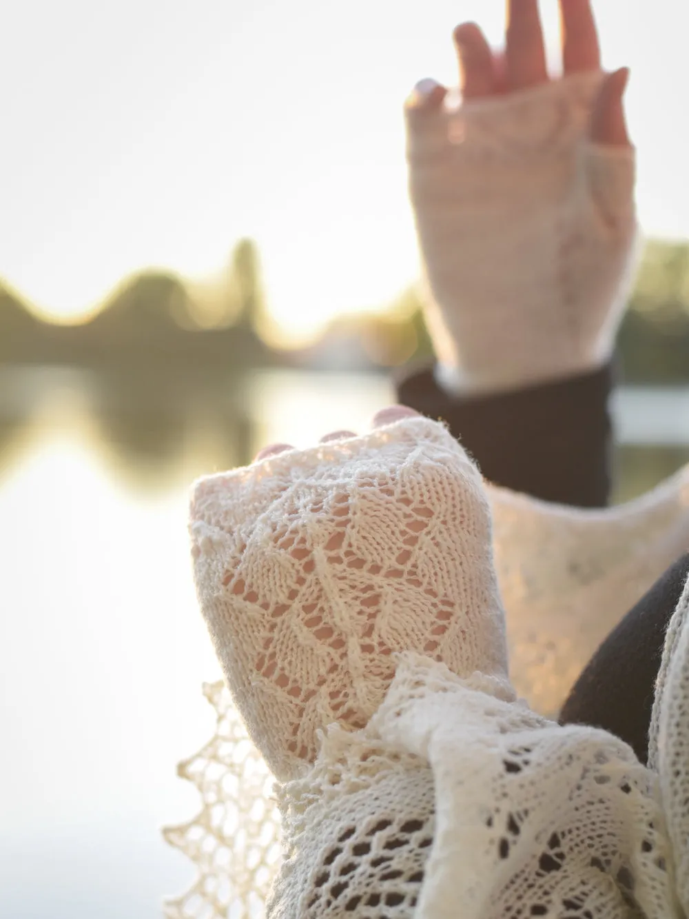 Orchid Lace Mitts <br/><small>knitting pattern</small>