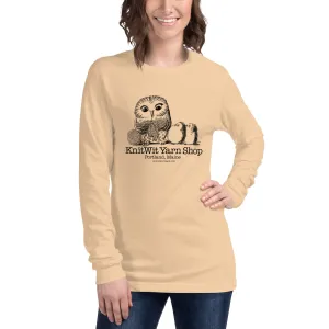 Owl Knitting Unisex Long Sleeve Tee