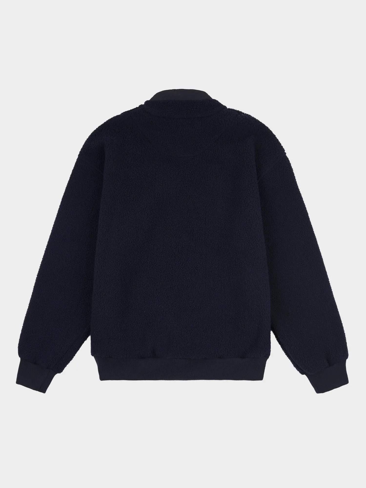 Penfield Mens 1/4 Zip Funnel Neck Fleece Navy Blue