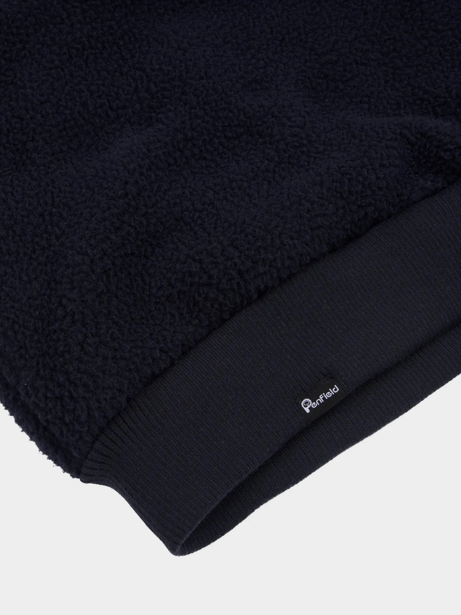Penfield Mens 1/4 Zip Funnel Neck Fleece Navy Blue