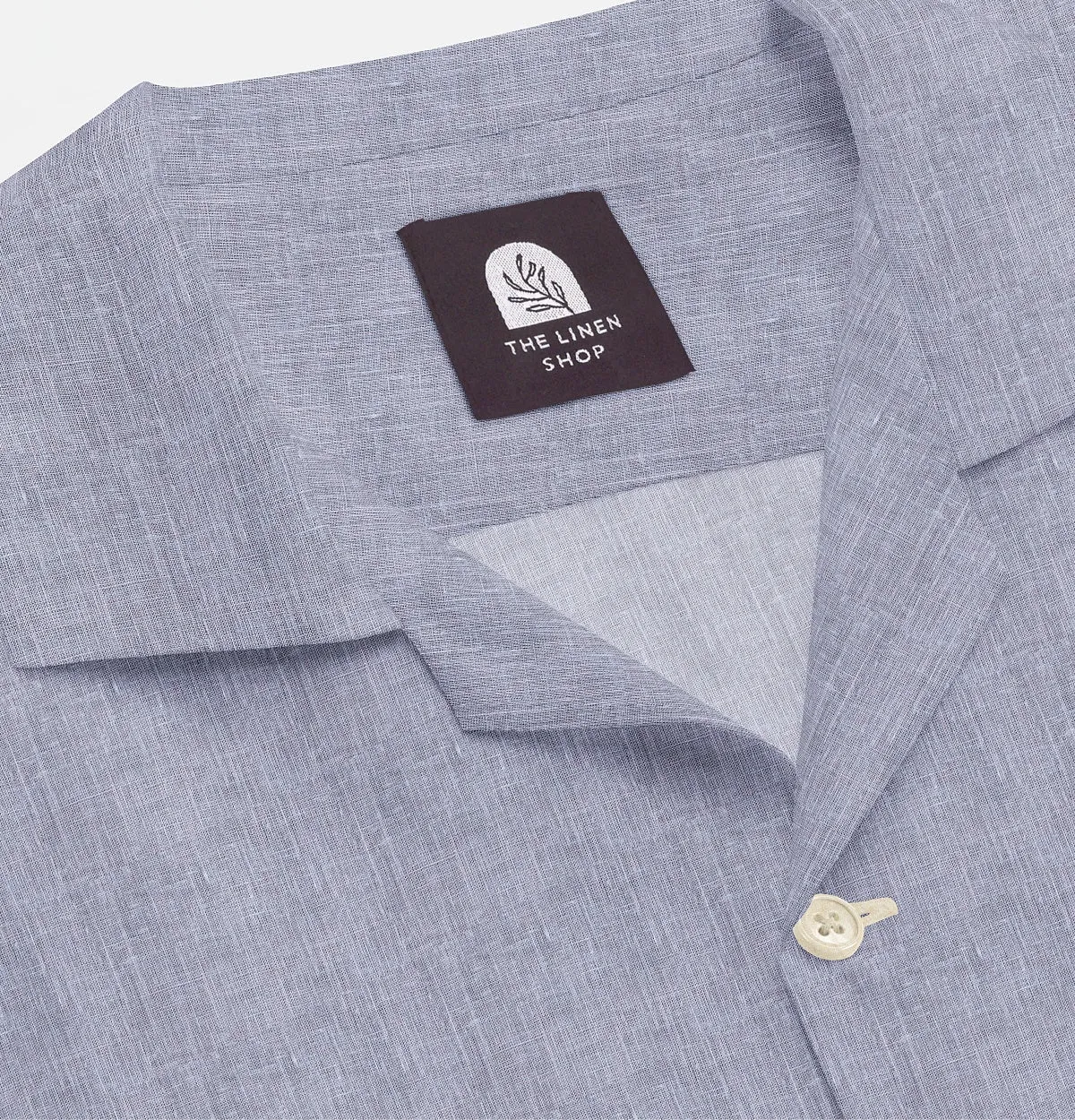 Pure Linen - Camp Collar - Short Sleeve - Lavender Mist