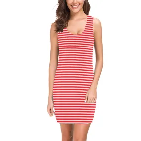 rose scarlet striped Medea Vest Dress