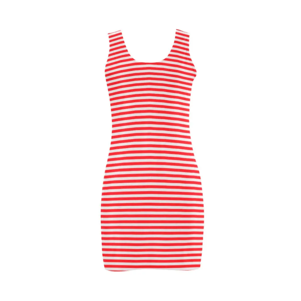 rose scarlet striped Medea Vest Dress