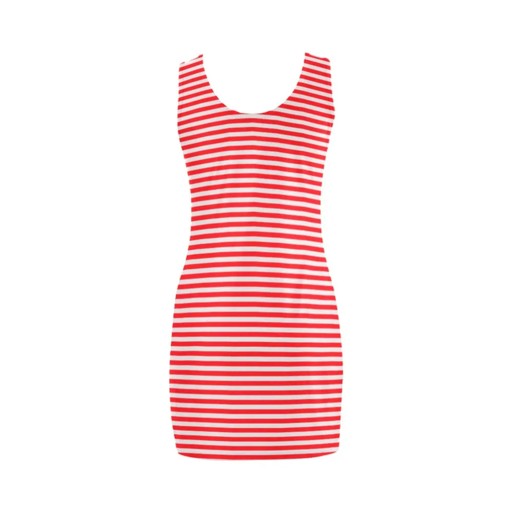 rose scarlet striped Medea Vest Dress