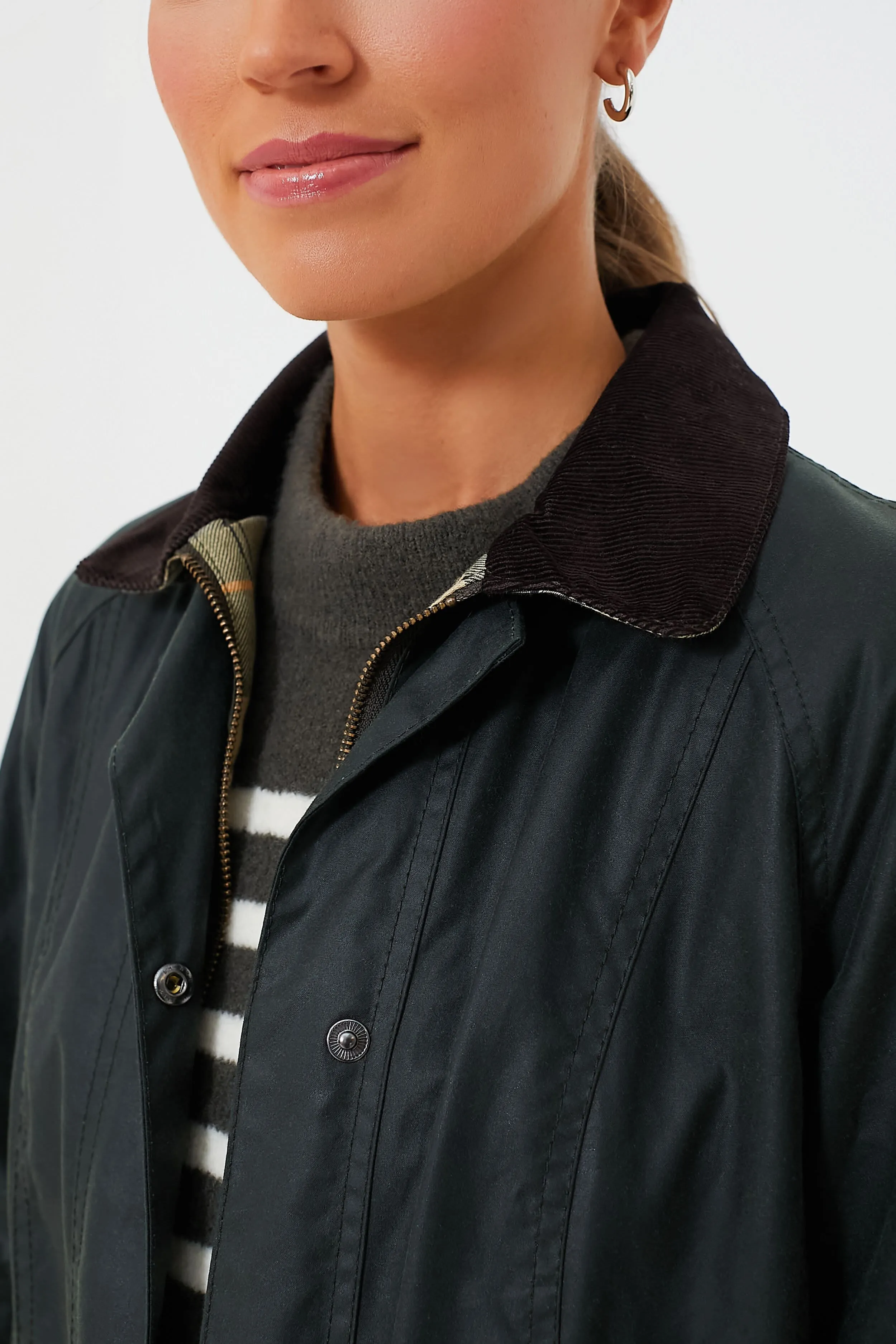 Sage Beadnell Wax Jacket