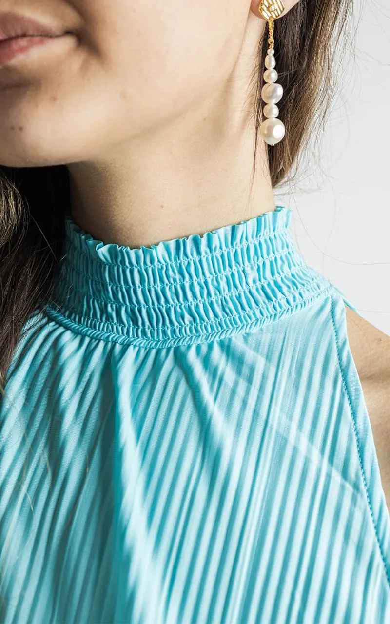 Samsoe- Uma Dress in Blue Topaz