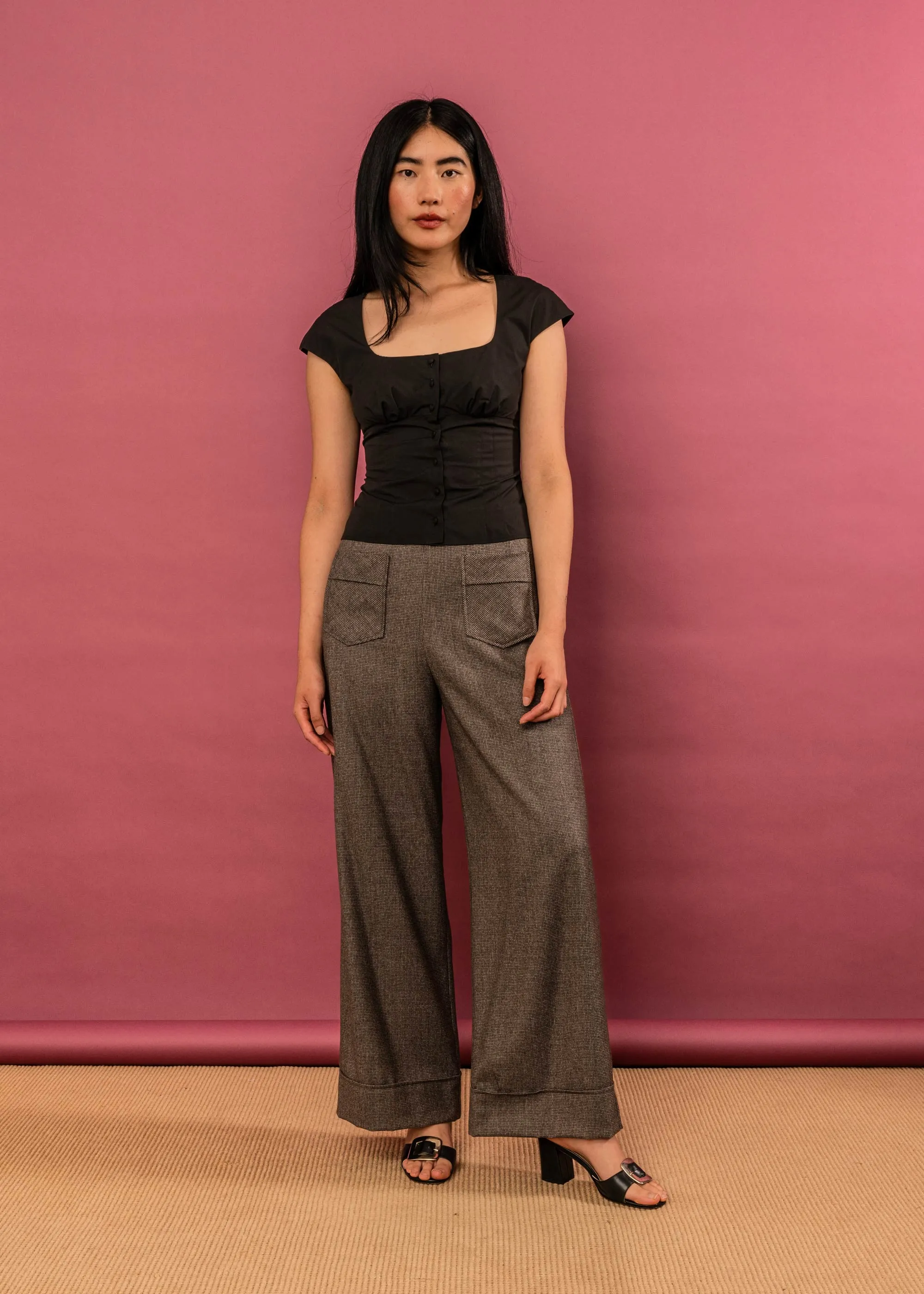 Saudade Trouser (Puppytooth)