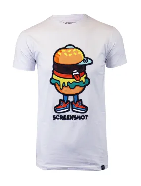SCREEN-BURGER CARTON PREMIUM T-SHIRTS-S11064 (WHITE)