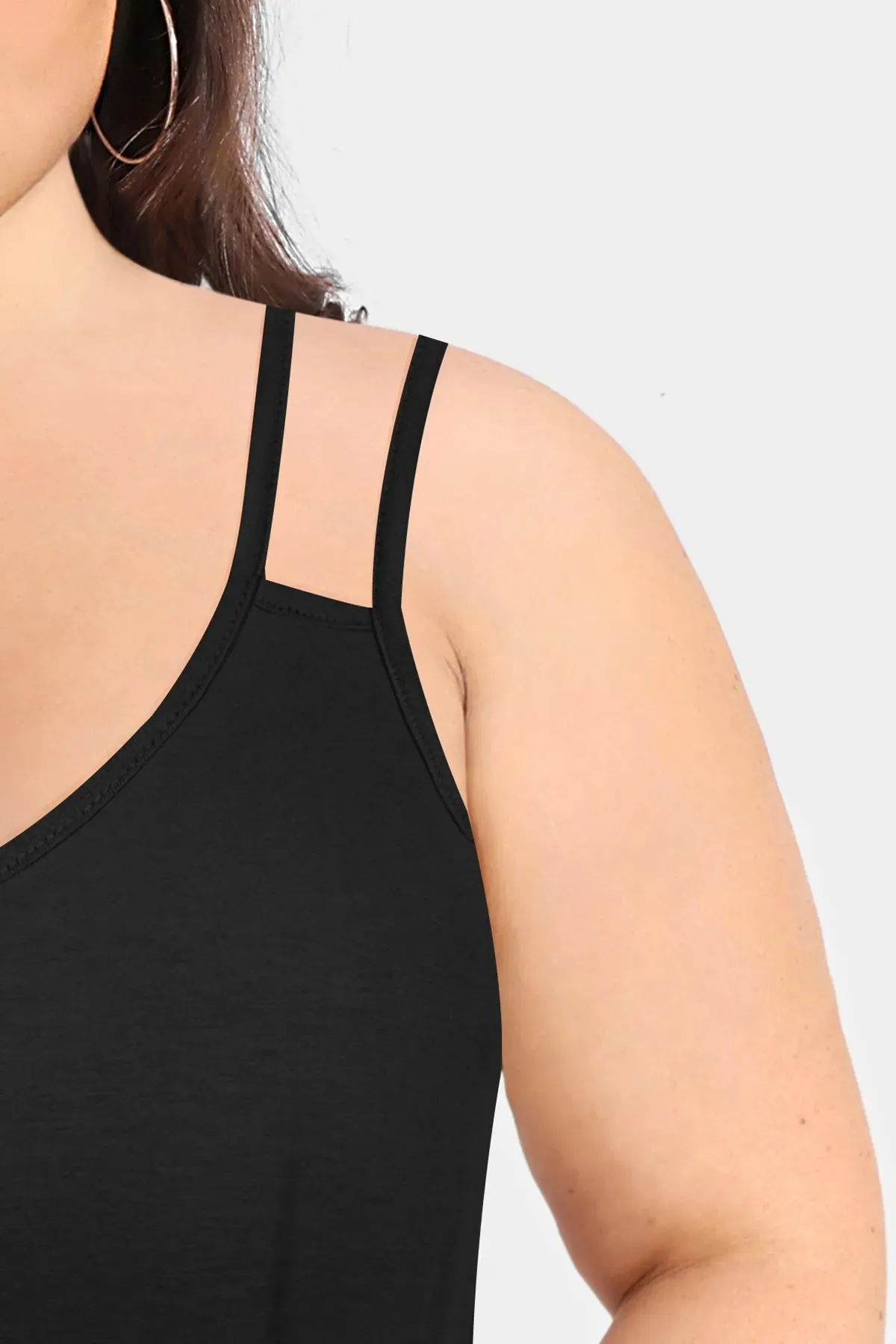 Solid Sexy V Neck Camisole Tank
