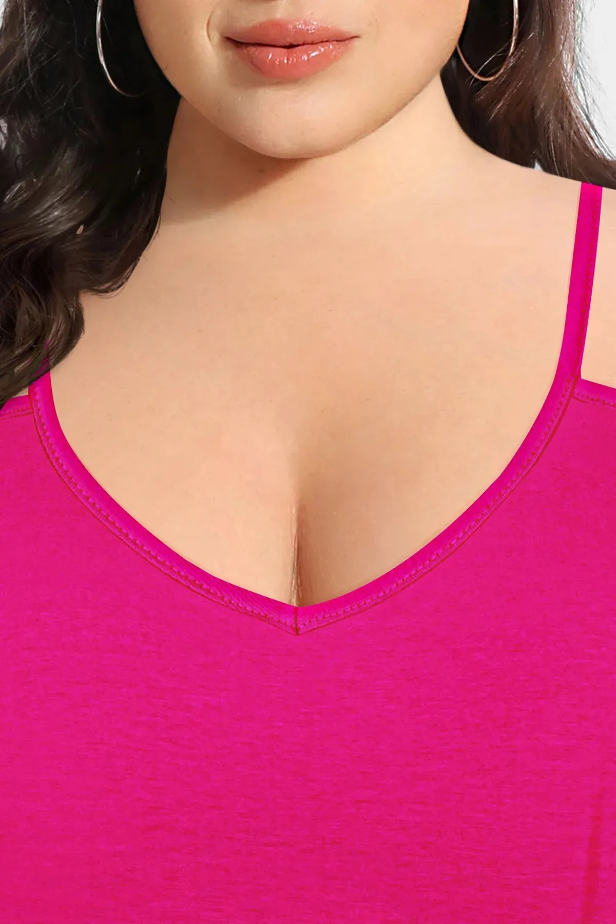 Solid Sexy V Neck Camisole Tank