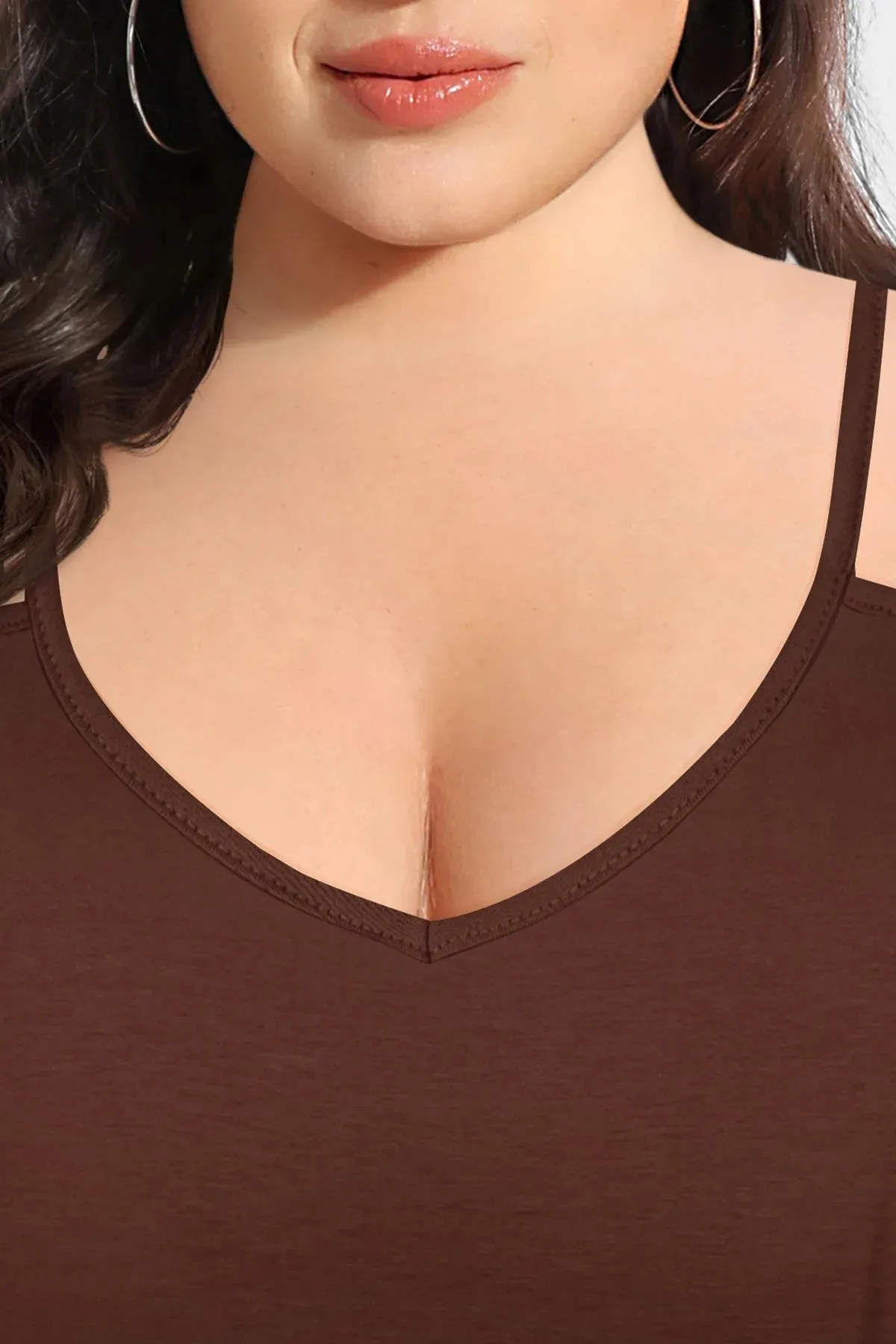 Solid Sexy V Neck Camisole Tank