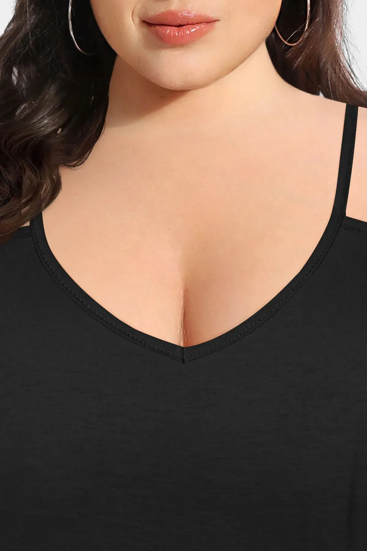 Solid Sexy V Neck Camisole Tank