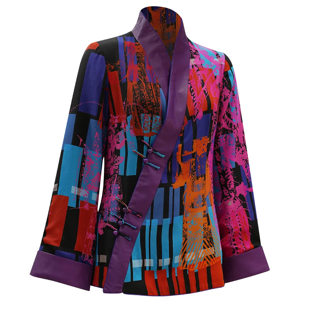 SPARKLE BY KAREN CHAN x  HK Heritage Museum【CHINESE OPERA】100% Silk Kung Fu Jacket & Pants (大戲)(紅白藍)